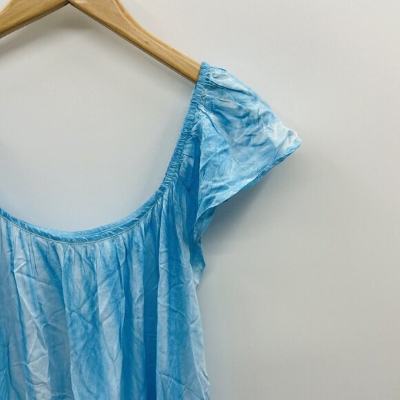 Raviya Womens Plus Size 1X Pigment-Wash Off-The-Shoulder Dress Swim Cover-Up $54 - Picture 3 of 7